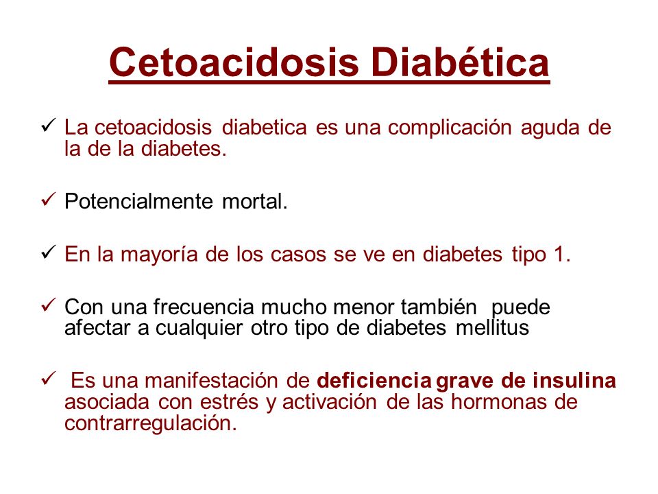 cetoacidosis y diabetes tipo 2